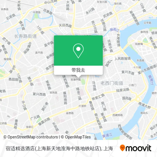 宿适精选酒店(上海新天地淮海中路地铁站店)地图
