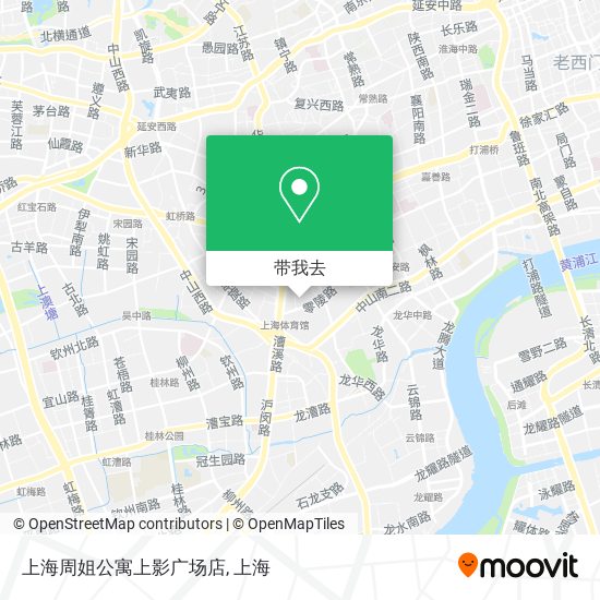 上海周姐公寓上影广场店地图