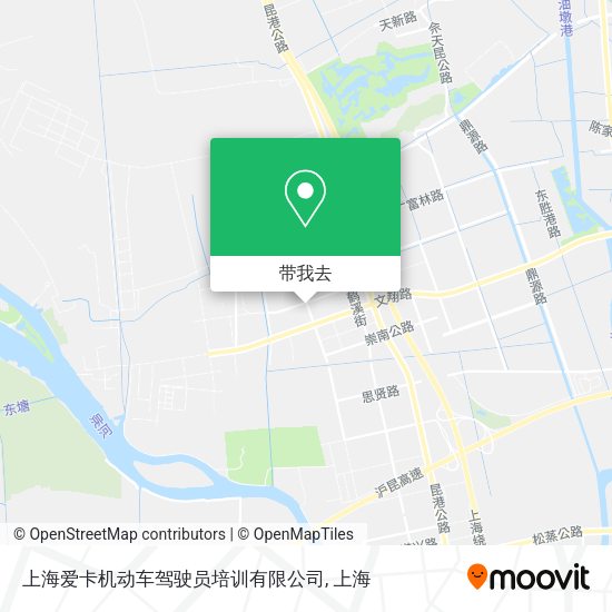 上海爱卡机动车驾驶员培训有限公司地图