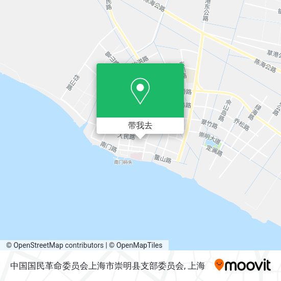 中国国民革命委员会上海市崇明县支部委员会地图