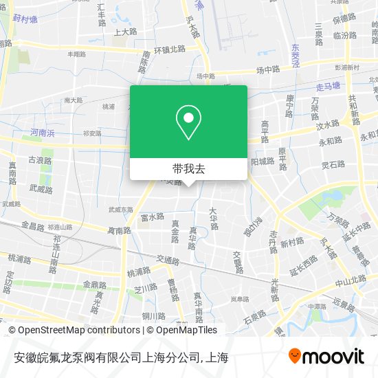 安徽皖氟龙泵阀有限公司上海分公司地图
