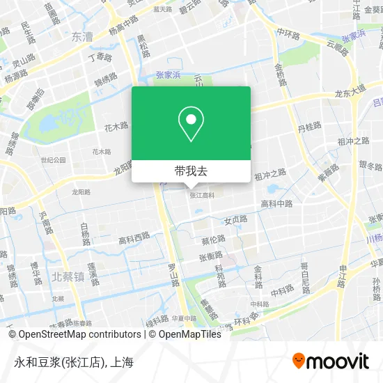 永和豆浆(张江店)地图