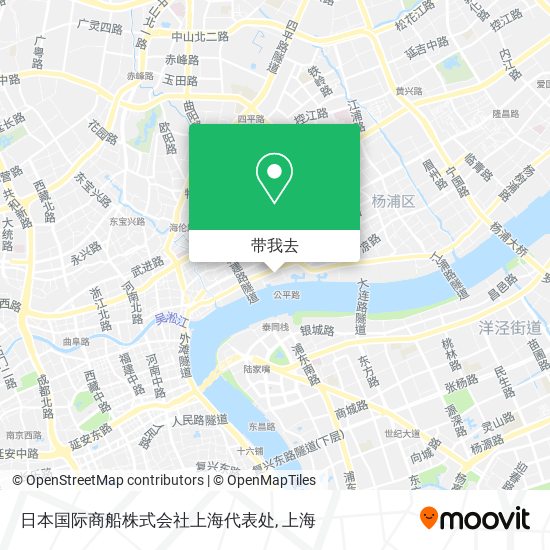 日本国际商船株式会社上海代表处地图