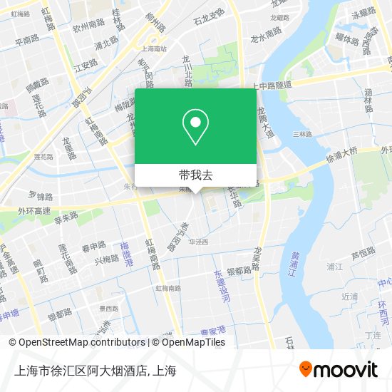 上海市徐汇区阿大烟酒店地图