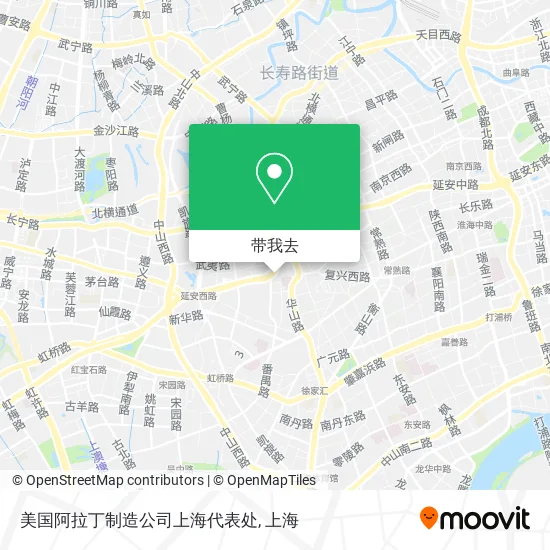 美国阿拉丁制造公司上海代表处地图