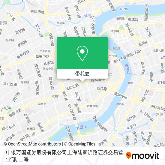申银万国证券股份有限公司上海陆家浜路证券交易营业部地图