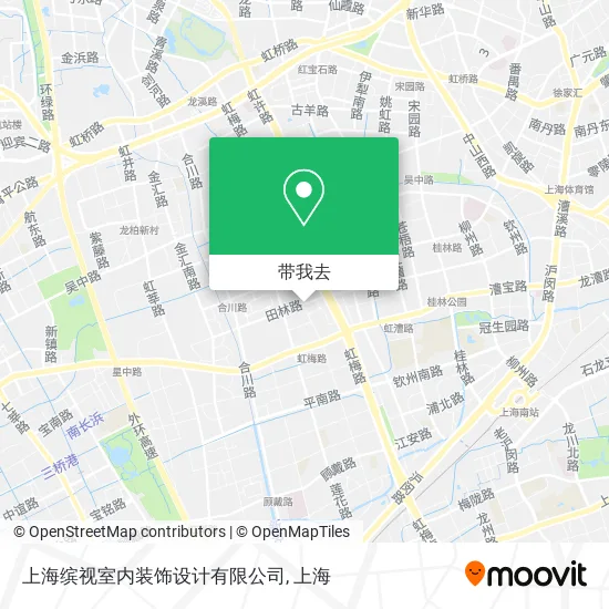 上海缤视室内装饰设计有限公司地图