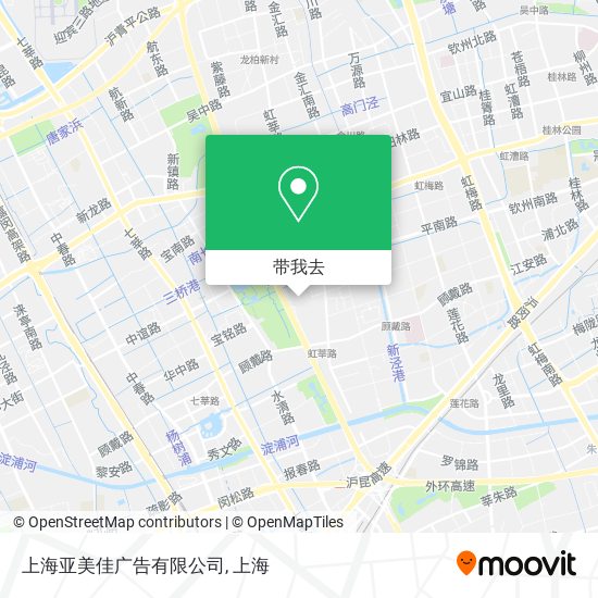 上海亚美佳广告有限公司地图