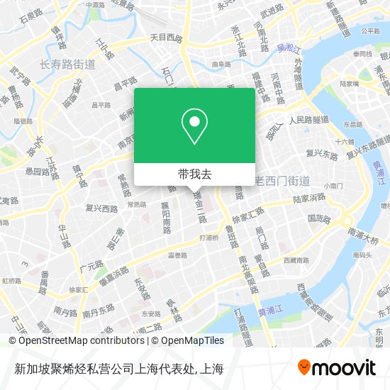 新加坡聚烯烃私营公司上海代表处地图