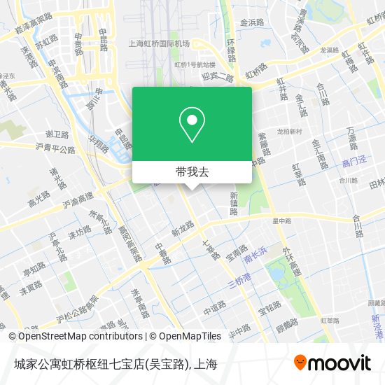 城家公寓虹桥枢纽七宝店(吴宝路)地图