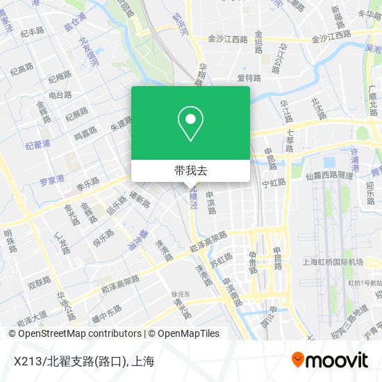 X213/北翟支路(路口)地图