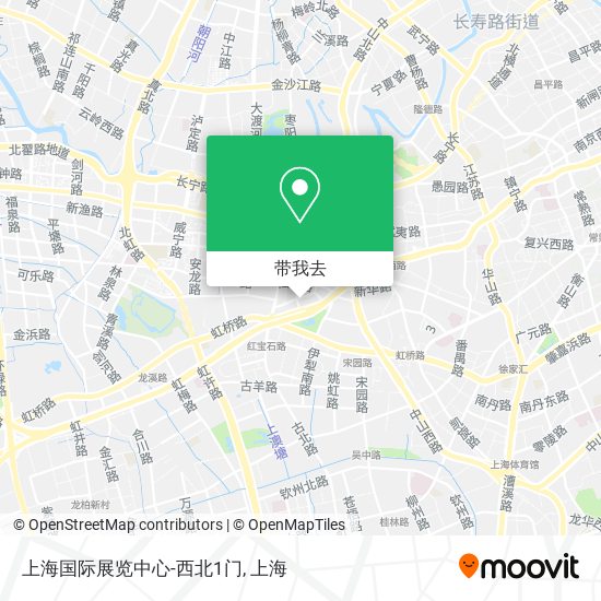 上海国际展览中心-西北1门地图