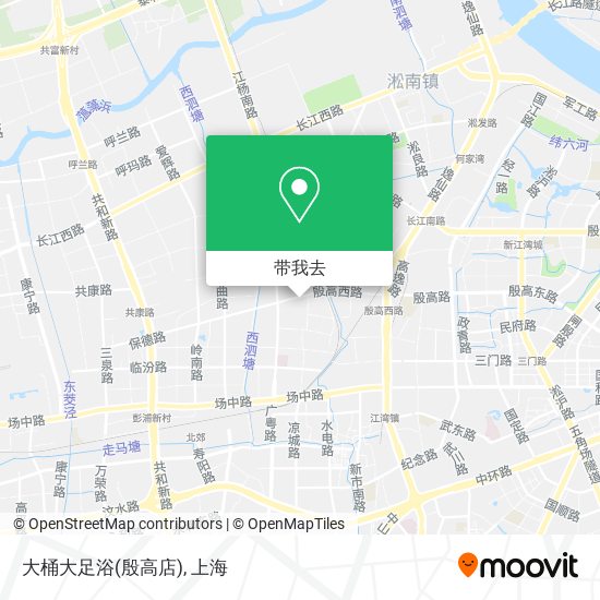 大桶大足浴(殷高店)地图