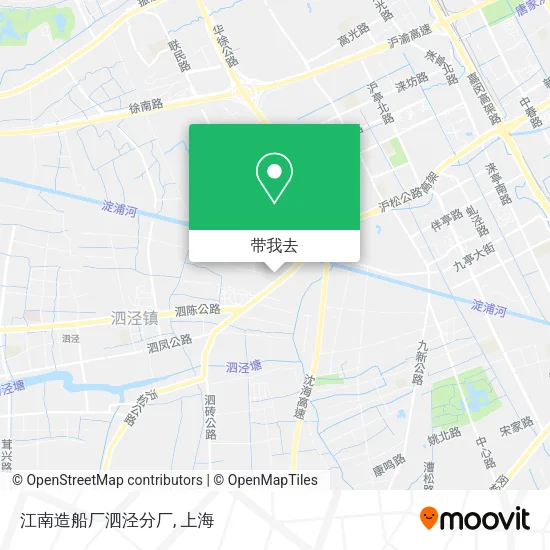 江南造船厂泗泾分厂地图