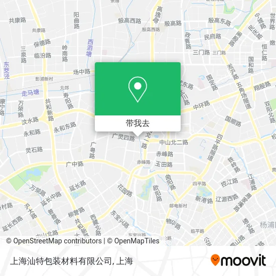 上海汕特包装材料有限公司地图