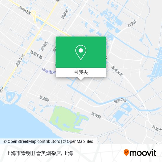 上海市崇明县雪美烟杂店地图