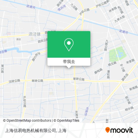 上海信易电热机械有限公司地图