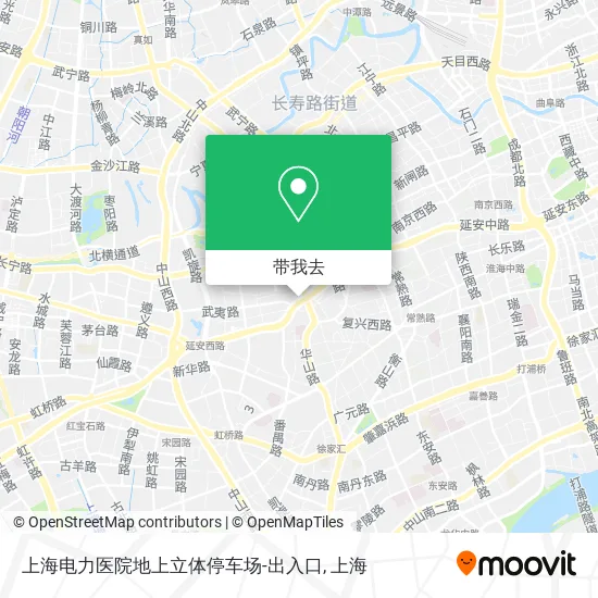 上海电力医院地上立体停车场-出入口地图