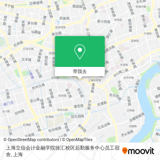 上海立信会计金融学院徐汇校区后勤服务中心员工宿舍地图