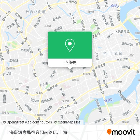 上海斑斓家民宿襄阳南路店地图