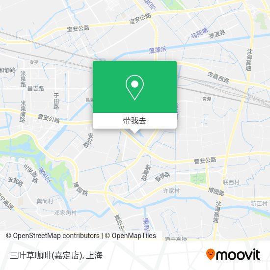 三叶草咖啡(嘉定店)地图