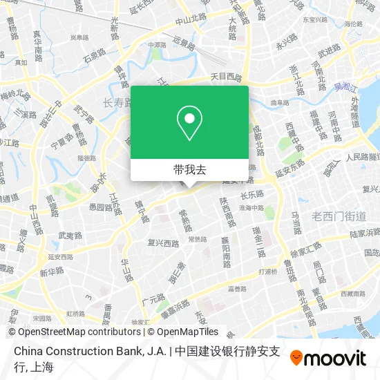 China Construction Bank, J.A. | 中国建设银行静安支行地图
