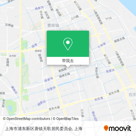 上海市浦东新区唐镇天歌居民委员会地图