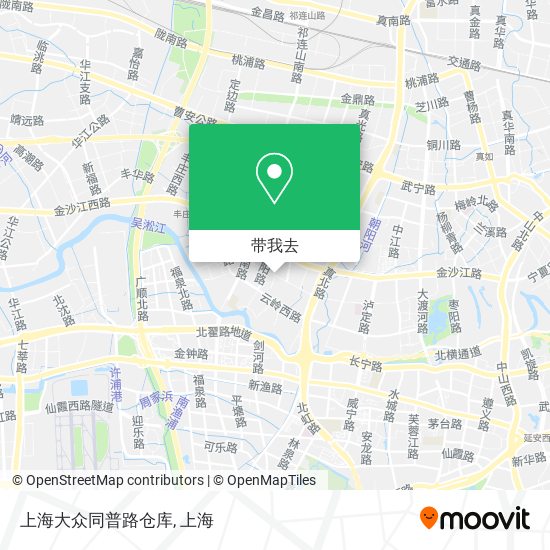 上海大众同普路仓库地图