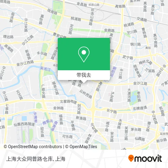 上海大众同普路仓库地图