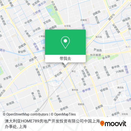 澳大利亚HOME789房地产开发投资有限公司中国上海办事处地图