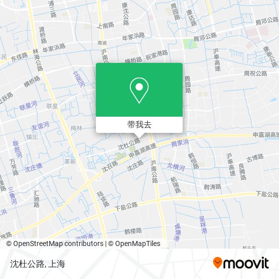沈杜公路地图