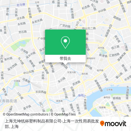 上海元坤纸杯塑料制品有限公司-上海一次性用易批发部地图