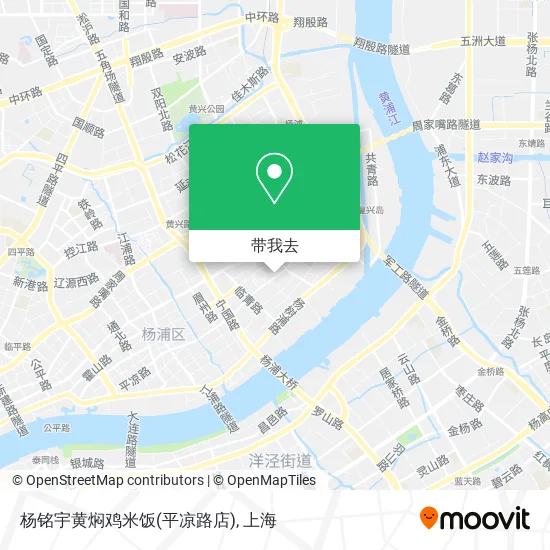 杨铭宇黄焖鸡米饭(平凉路店)地图