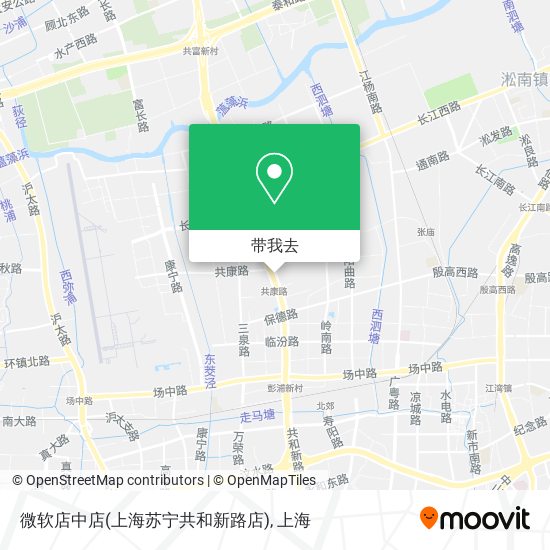 微软店中店(上海苏宁共和新路店)地图