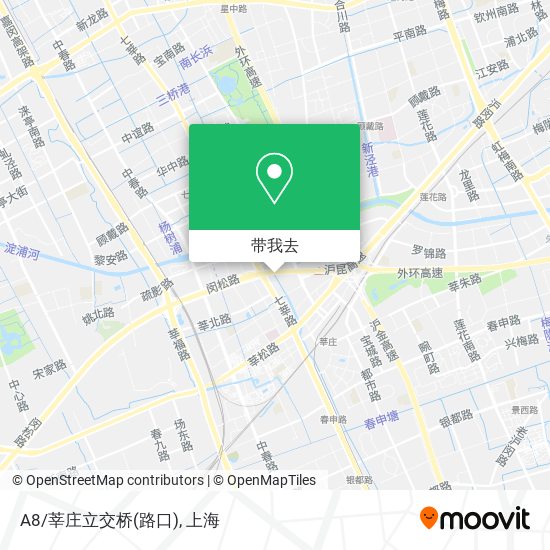 A8/莘庄立交桥(路口)地图