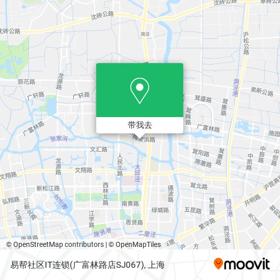 易帮社区IT连锁(广富林路店SJ067)地图