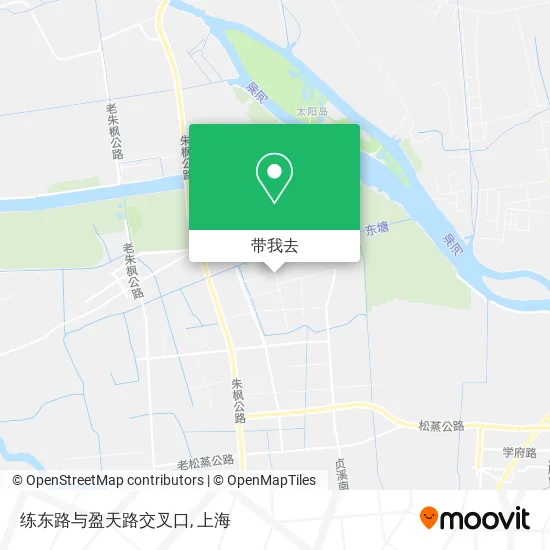 练东路与盈天路交叉口地图