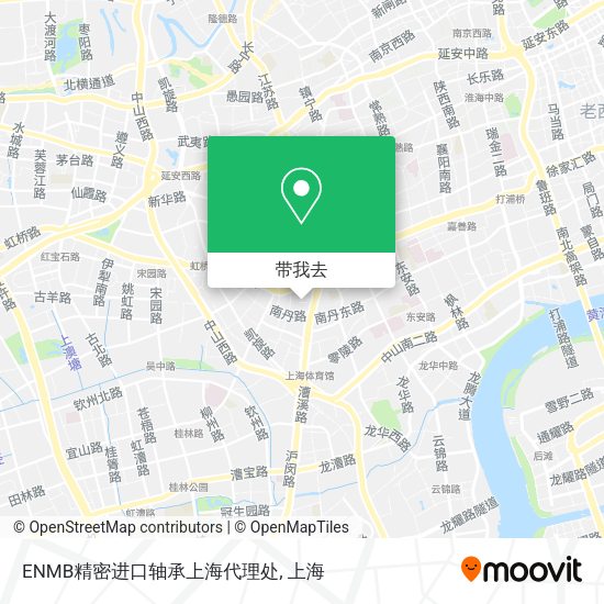 ENMB精密进口轴承上海代理处地图
