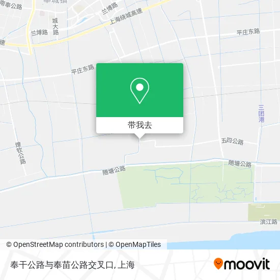 奉干公路与奉苗公路交叉口地图