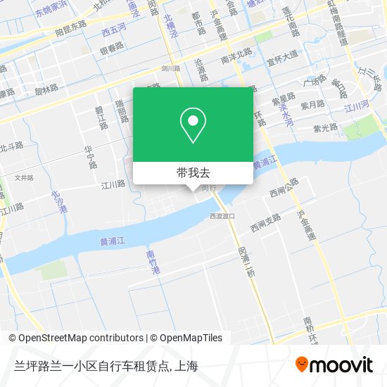 兰坪路兰一小区自行车租赁点地图