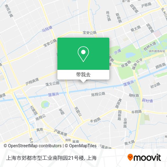 上海市郊都市型工业南翔园21号楼地图