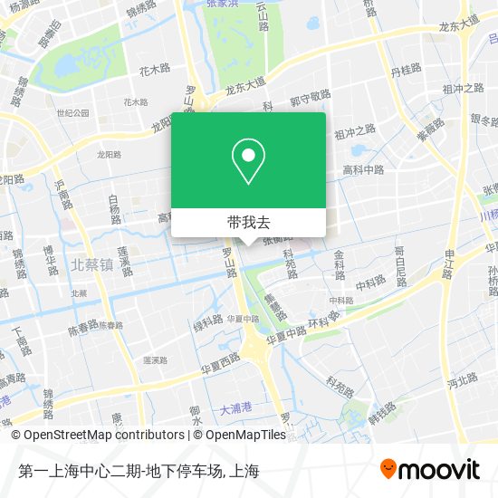 第一上海中心二期-地下停车场地图
