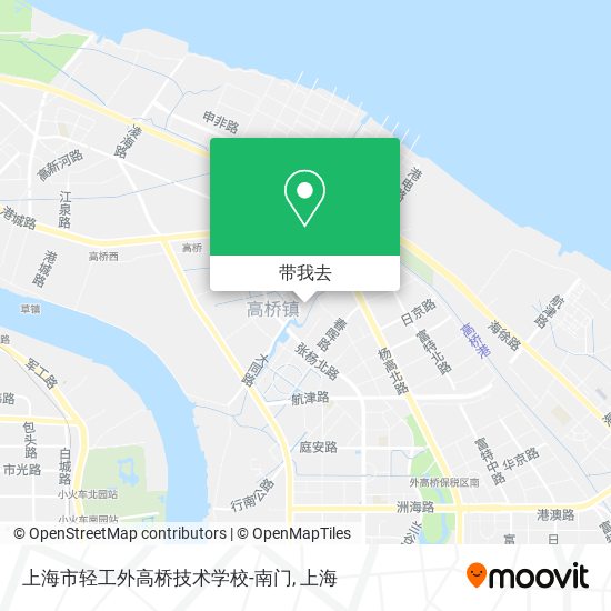 上海市轻工外高桥技术学校-南门地图