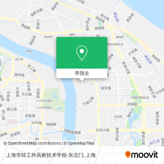 上海市轻工外高桥技术学校-东北门地图