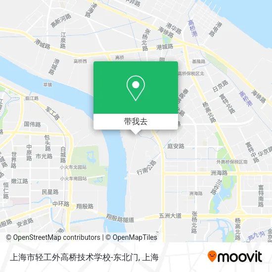 上海市轻工外高桥技术学校-东北门地图