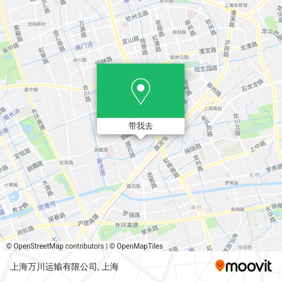 上海万川运输有限公司地图
