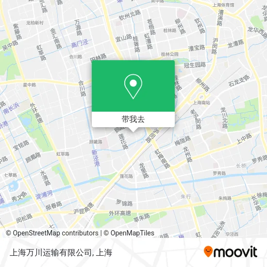 上海万川运输有限公司地图