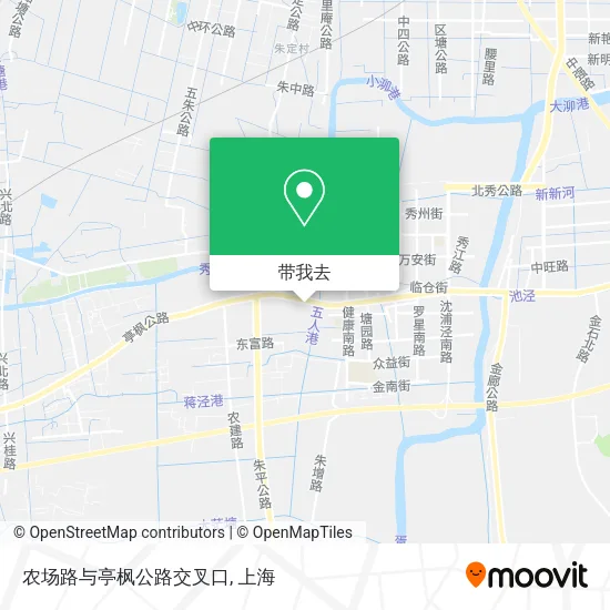 农场路与亭枫公路交叉口地图