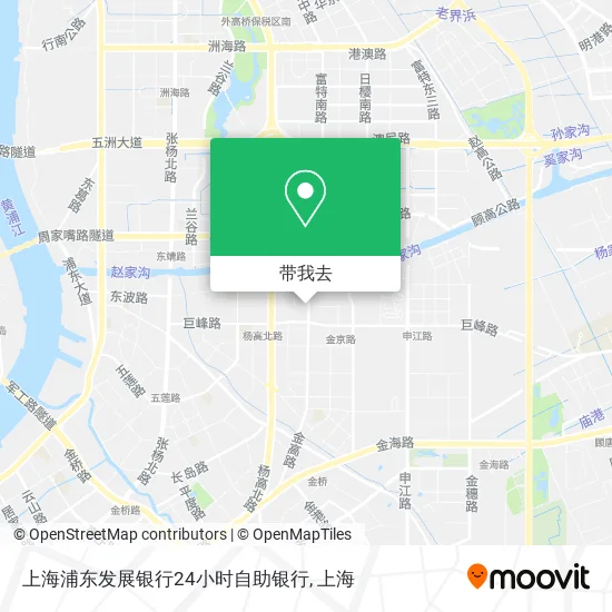 上海浦东发展银行24小时自助银行地图