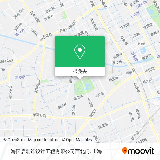 上海国启装饰设计工程有限公司西北门地图